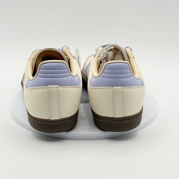 Adidas Samba OG W Leather Size 10 Womens Cream/Violet/Sand JI2678 - Picture 9 of 12